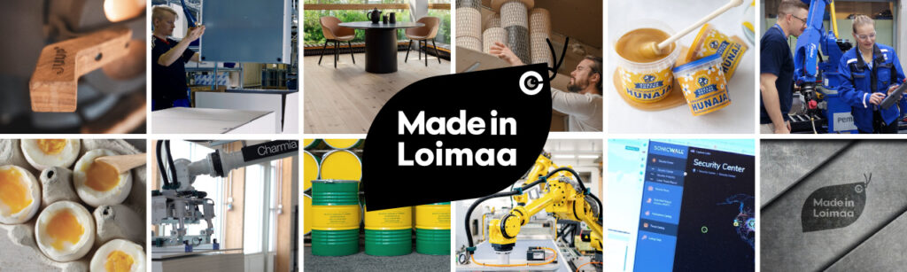 Made In Loimaa -kampanjan banneri