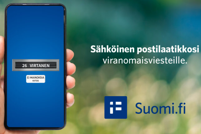 Kuvassa on Suomi.fi-viesteihin ohjaava kuvituskuva.