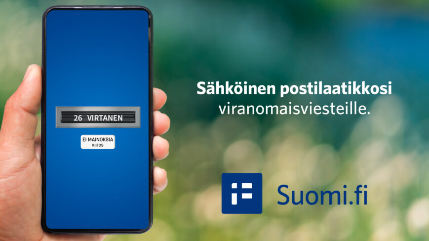 Kuvassa on Suomi.fi-viesteihin ohjaava kuvituskuva.