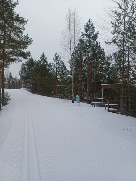 Kuva Melliläjärven laduilta näköalapaikalta.