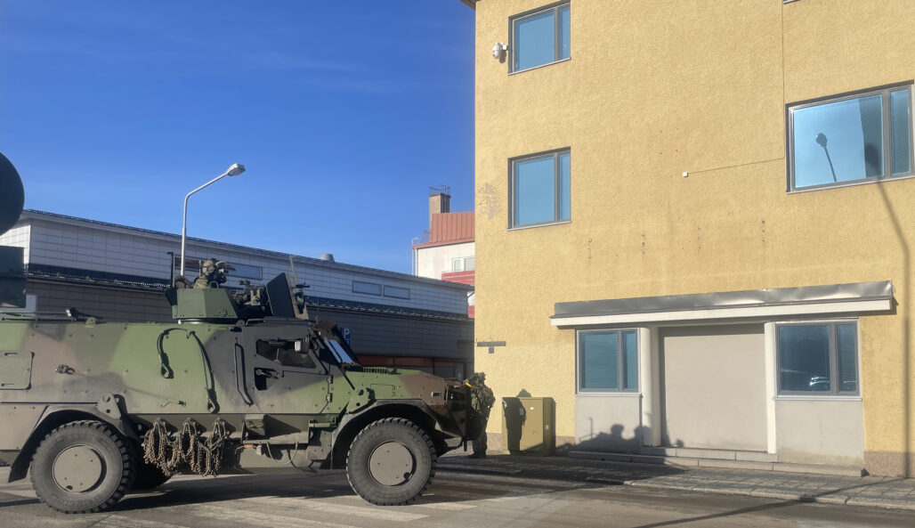Excercise session in front of the old town hall in Loimaa