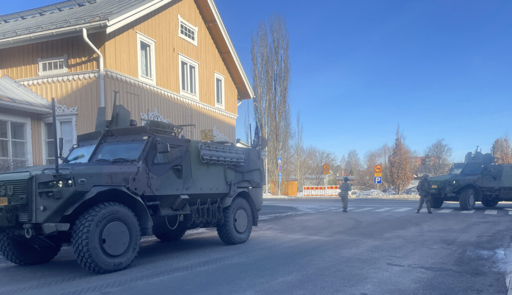 Excercise session near the old town hall in Loimaa