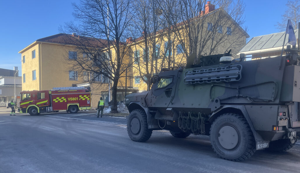 Excercise session near the old town hall in Loimaa