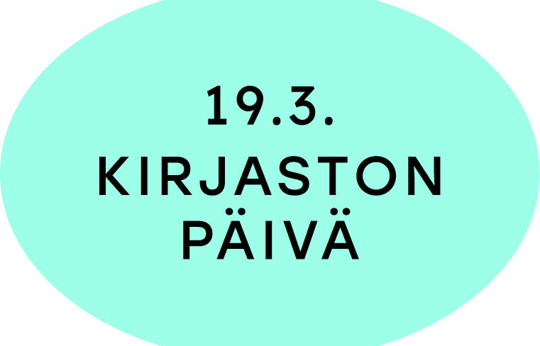 Kuvassa on kirjaston päivän tunnus.