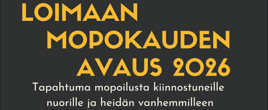 Kuvituskuva nuorten mopotapahtumaan.