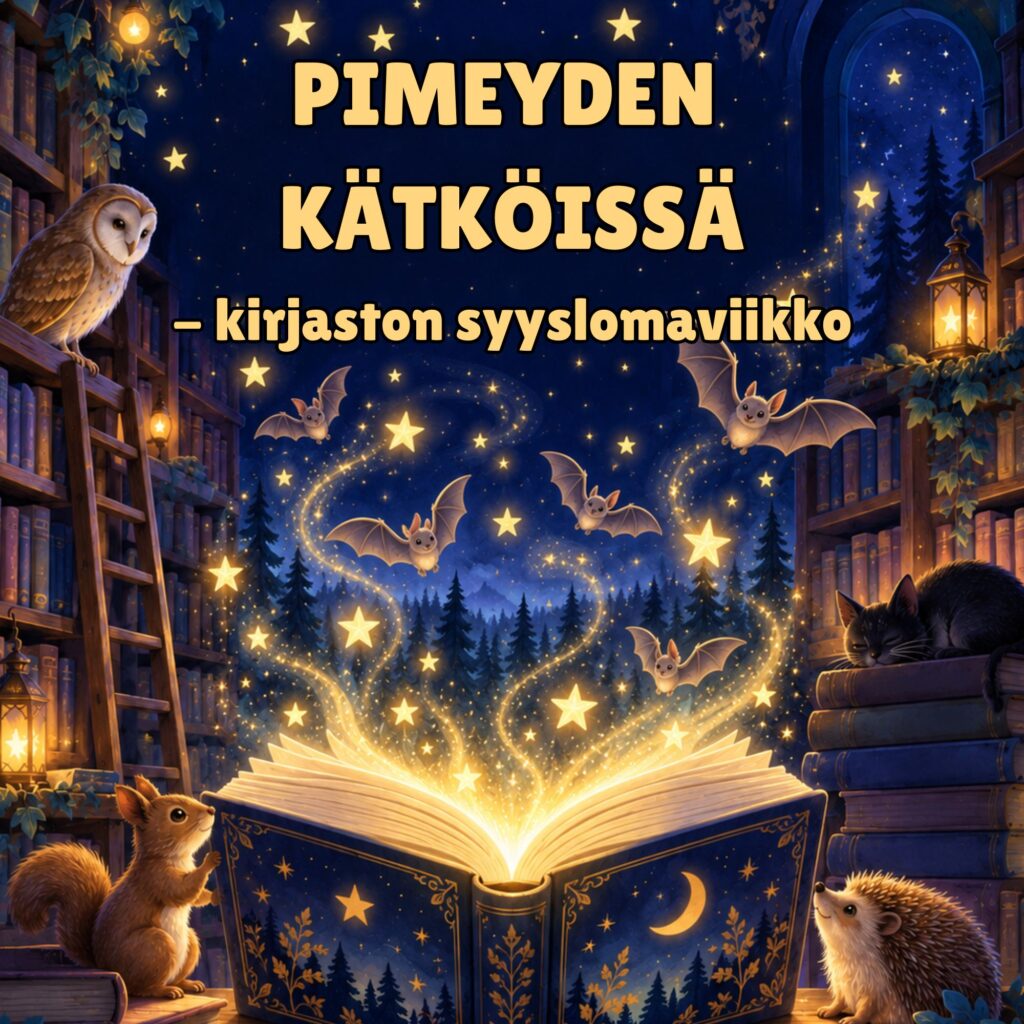 Kirjaston kuvituskuva.