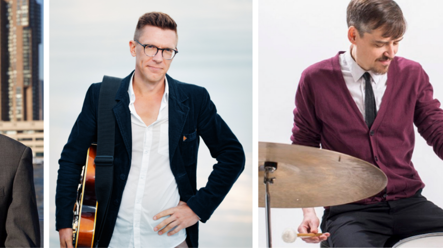 Kuvakollaasi Brian Charettesta, Mathias Sandbergista ja Teppo Mäkysestä